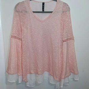 Design Lab Bell sleeve sweater